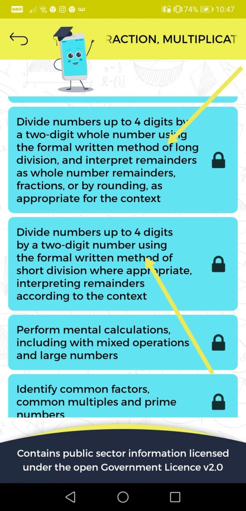 Formal written method of division 