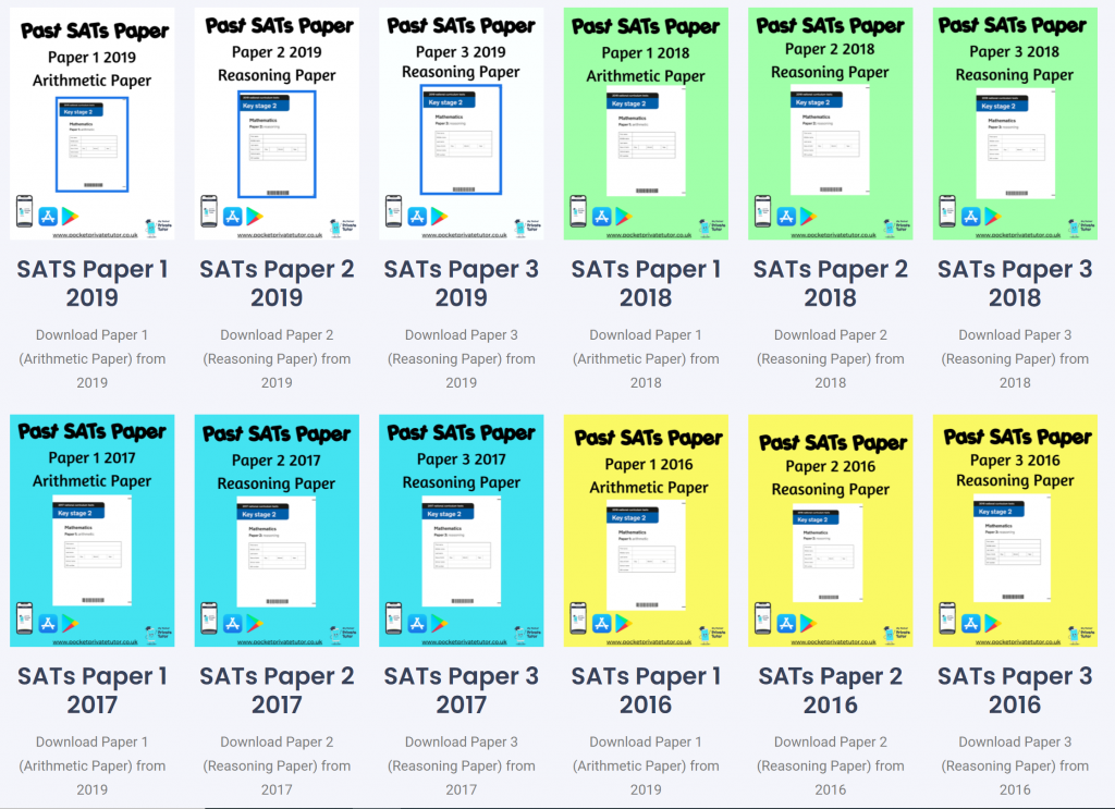 past SATs papers