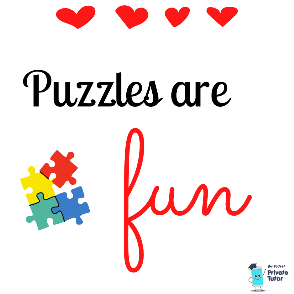 Love maths because puzzles are fun