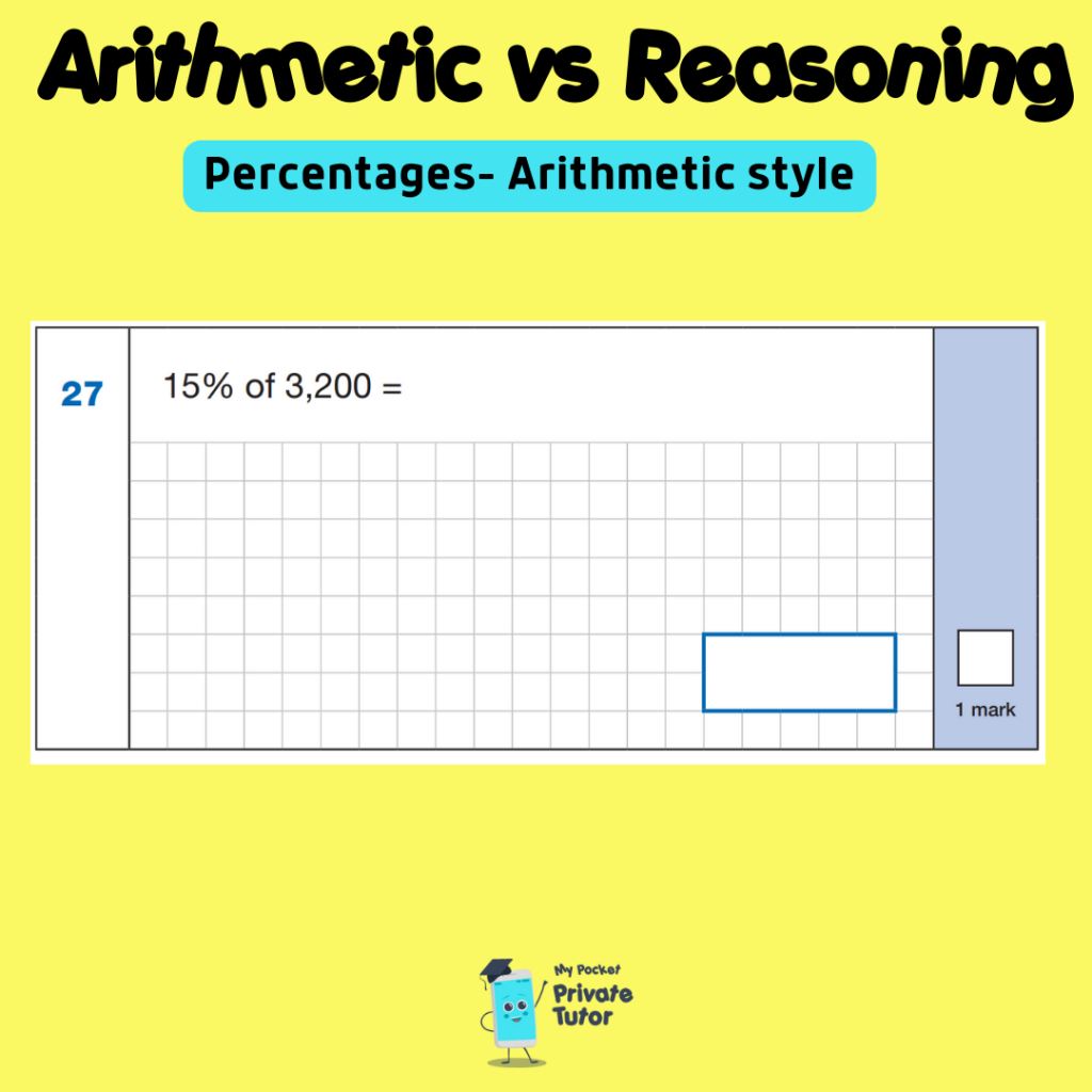 Calculating percentages arithmetic paper