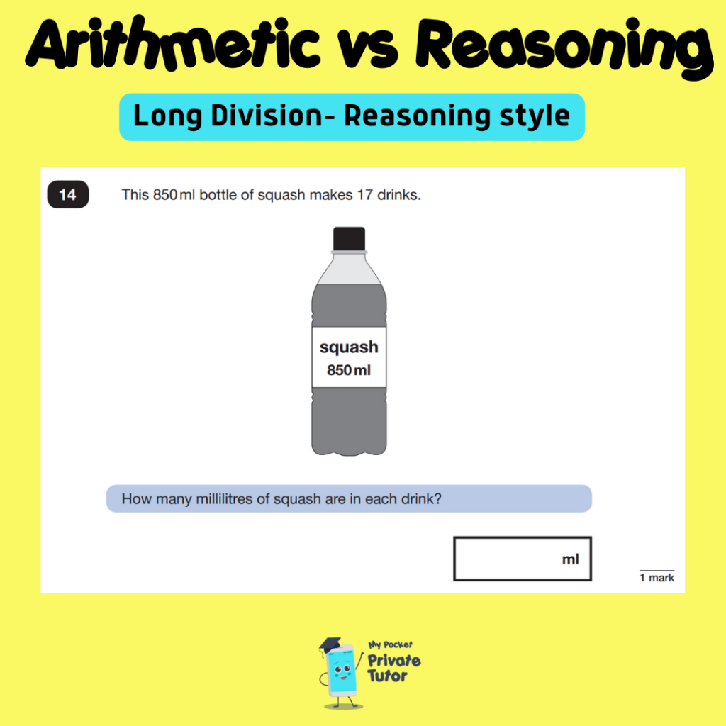 long division reasoning word problem