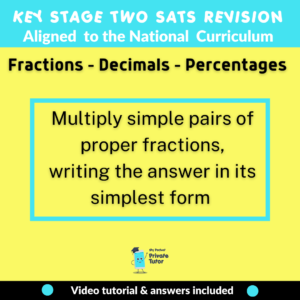 Multiply simple pairs of fractions